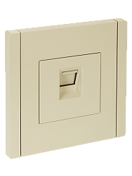 FORTE&PIANO Розетка компьютерная RJ45 кат.6 FP431 ваниль IEK FP-K10-2-K10