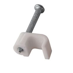 Крепеж кабеля плоский 4х2 мм, белый (20 шт/уп) REXANT 07-4204-20