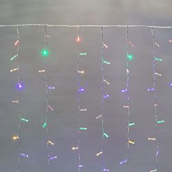 Гирлянда светодиодная Занавес 2х3м 448 LED МУЛЬТИКОЛОР прозрачный ПВХ IP65 постоянное свечение 230В нужен блок 303-500-1 NEON-NIGHT 235-159-6