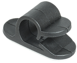 Клипса самоклеящаяся КС-1 черная (24шт) IEK UHP41-1-K02