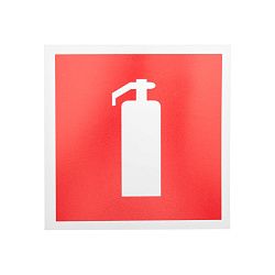 Табличка ПВХ знак пожарной безопасности «Огнетушитель» 200х200 мм REXANT 56-0051-2