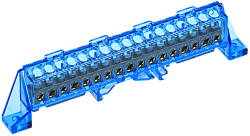 TEKFOR Шина N "ноль" в комбинированном DIN-изоляторе "Стойка" 6х9-17-С IEK TF-NN10-17-DP-K07