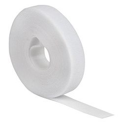 Хомут-липучка 20 мм (5м ролл) белый EKF hlft-2-w