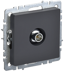 BRITE Розетка TV оконечная РТВ11-0-БрГ графит IEK BR-A10-O-K53