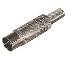 TV-разъем гнездо никелированный c пружиной REXANT 05-2014