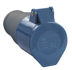 Розетка переносная ССИ-223 2P+PE 32А 200-250В IP44 IEK PSR21-032-3