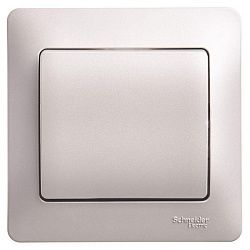 Выключатель 1-кл. СП Glossa 10А IP20 (сх. 1) 10AX в сборе платина SE GSL001212 454401