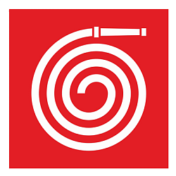 Знак наклейка F46 "Пожарный рукав" (200x200) EKF an-f-46