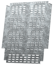 FORMAT Перегородка секционирования монтажной панели задняя горизонтальная 600х600мм в шкаф глубиной 1000мм IEK FO-00-SWMP-060-060