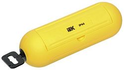 Бокс для защиты кабельного соединения IP44 желтый IEK WBX10-44-K05