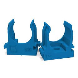 Крепеж-клипса для труб для монтажного пистолета синяя d20 мм (100шт/900шт уп/кор) Промрукав PR13.0144