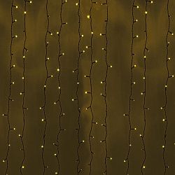 Гирлянда Светодиодный Дождь 2х3м, постоянное свечение, черный провод, 230 В, диоды ЖЁЛТЫЕ 235-141
