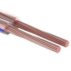 Кабель акустический 2х0,25мм², прозрачный BLUELINE, мини-бухта 10м REXANT 01-6201-3-10