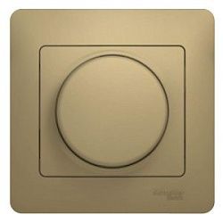 Светорегулятор (диммер) СП Glossa 300Вт поворот. в сборе титан SchE GSL000434 1063787