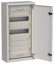 TITAN 5 Корпус металлический ЩРн-36 (1х36) 585х310х140мм IP31 серый (одна дверь) IEK TI5-50-N-036-31-7035