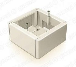 Коробка установочная универсальная 88х88х44мм БЕЛАЯ (50шт) GE40231-01