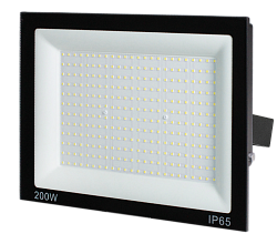 Прожектор светодиодный 200Вт, 16000лм, 6500K, черный, IP65 DEKRON AN1271-0231