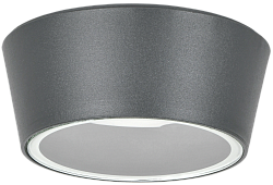 LIGHTING Светильник уличный 5104 потолочный под лампу GX53 IP65 серый IEK LT-UPU0-5104-GX53-1-K03