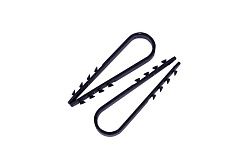 Дюбель-хомут нейлоновый 11-18 мм, черный (100 шт/уп) PROconnect 07-4522