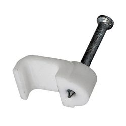 Крепеж кабеля плоский 8х3 мм, белый (50 шт/уп) REXANT 07-4207