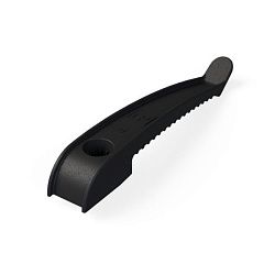 Держатель кабеля односторонний для прямого монтажа черный (20шт/уп) Промрукав PR13.0381