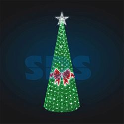 Декоративная Мишурная елка с бантом 500 см 501-685