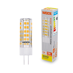 Светодиодная лампа WOLTA WSTD-JC-220V7W3KG4-C 7Вт 3000K G4 WSTD-JC-220V7W3KG4-C