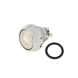 Кнопка антивандальная Ø12 Б/Фикс (2с винт) OFF-(ON) сфера (A12-A3) REXANT 36-3150