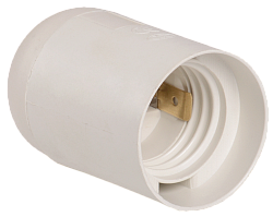 Патрон подвесной Ппл27-04-К02 пластик Е27 белый (50шт) (стикер на изделии) IEK EPP10-04-01-K01