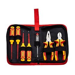 Набор диэлектрического инструмента RI-01, тканевый пенал, 7 предметов, до 1000В REXANT 12-4691-3