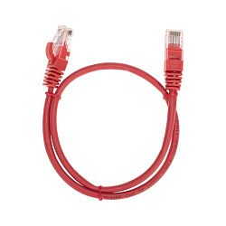 Патч-корд U/UTP, CAT 5e, RJ45-RJ45, 26AWG, LSZH, красный, 0,5м REXANT 02-0103-05