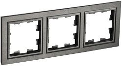 BRITE Рамка 3-местная РУ-3-БрТБ темная бронза IEK BR-M32-K45