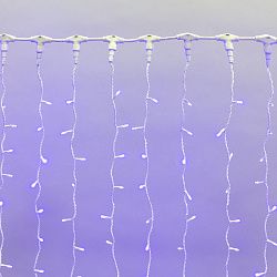 Гирлянда светодиодная Занавес 2х1,5м 360 LED СИНИЙ белый ПВХ IP65 постоянное свечение 230В блок в комплекте NEON-NIGHT 235-113
