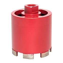 Коронка алмазная для дрелей с микроударом (верхнее пылеудаление) DCH-82MHS Micro Hit Laser M16 EKF Professional dch-82-mhs-m16