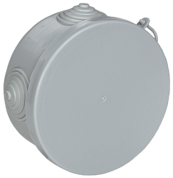 Коробка распаячная КМ для открытой проводки D=85х40мм IP54 4 гермоввода (7035) GENERICA UKO21-085-040-000-K03-54