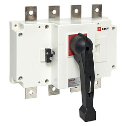 Рубильник-выключатель 400A 4P c рукояткой управления для прямой установки PowerSwitch EKF psds-400-4