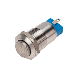 Кнопка антивандальная Ø12 Б/Фикс (2с) OFF-(ON) выпуклая (A12-B2) REXANT 36-3151