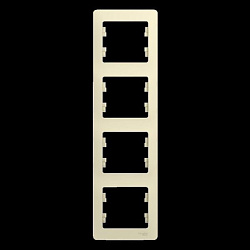 Рамка 4-м Glossa вертикал. беж. SE GSL000208 275182