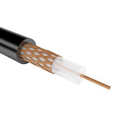 Кабель коаксиальный РК 75-4-11А, 200м, черный REXANT 01-2693