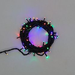 Гирлянда Нить управляемая 10м 100 LED МУЛЬТИКОЛОР (RGYB) черный ПВХ IP65 свечение с динамикой 230В нужен контроллер 217-204 NEON-NIGHT 303-139