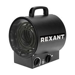 Пушка тепловая электрическая, круглая, прямоугольная подставка, ТЭН, 3кВт REXANT 60-0037