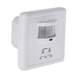 Датчик движения встраиваемый ДДВ 01, 160°, 300-1200 Вт, 3-2000 Лк, 9 м,10-420 сек. REXANT 11-9208