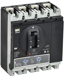 ARMAT Автоматический выключатель в литом корпусе 4P типоразмер G 50кА 250А расцепитель термомагнитный регулируемый IEK AR-MCCB-4G-050-0250A-ATUC