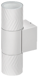 LIGHTING Светильник уличный 5108 настенный под лампу 2хGU10 IP65 белый IEK LT-UBU0-5108-GU10-2-K01