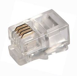 Разъем телефонный UTP RJ-9 (4P4C), CAT 3 PROconnect 05-1001-3
