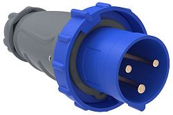 MAGNUM Вилка переносная ССИ-033 63А-6ч/200-250В 2P+PE IP67 IEK PSN01-063-3