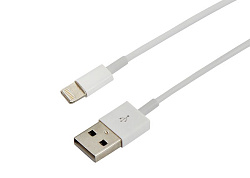 Кабель USB-A – Lightning для Apple, 1А, 1м, ПВХ, белый REXANT 18-1121-10