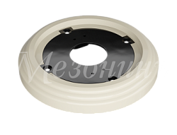 Рамка одноместная пластиковая, D 92x14 мм, цвет - слоновая кость, серия УСАДЬБА, ТМ МЕЗОНИНЪ GE30701-02