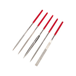 Набор надфилей алмазных KRANZ 140х50х3 мм, 5 шт. KR-12-4111