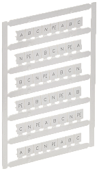 ARMAFIX Маркер для CTS 6мм2/CP 10мм2 "A; B; C; N; PE" IEK AF-CT10D-M-006-21